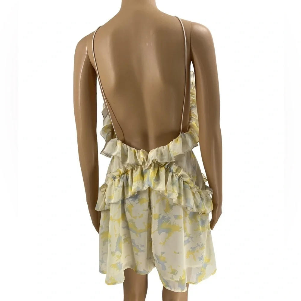 Pretty Little Thing Yellow Shift Dress Size 4